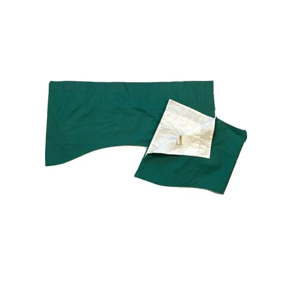 Vintage 1980s Thomasville Luxury Valances Curtains 4 Set Dark Hunter Green Rare